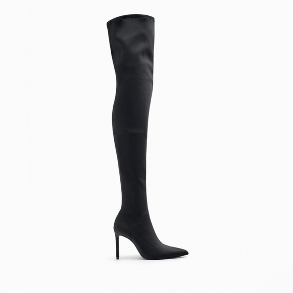 Zara Viral Over the knee Fabric Boot - Picture 5 of 8
